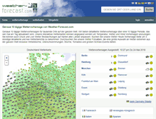 Tablet Screenshot of de.weather-forecast.com